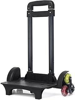 Trolly Dolly Folding Hand Truck for Stairs, Trolly Dolly Shopping Cart Aluminium Portable Folding Trolley Luggage Carrier Push Cart Dolly for Home, Office and Travel Use, 3 Heights Dolly Cart,3 Wh