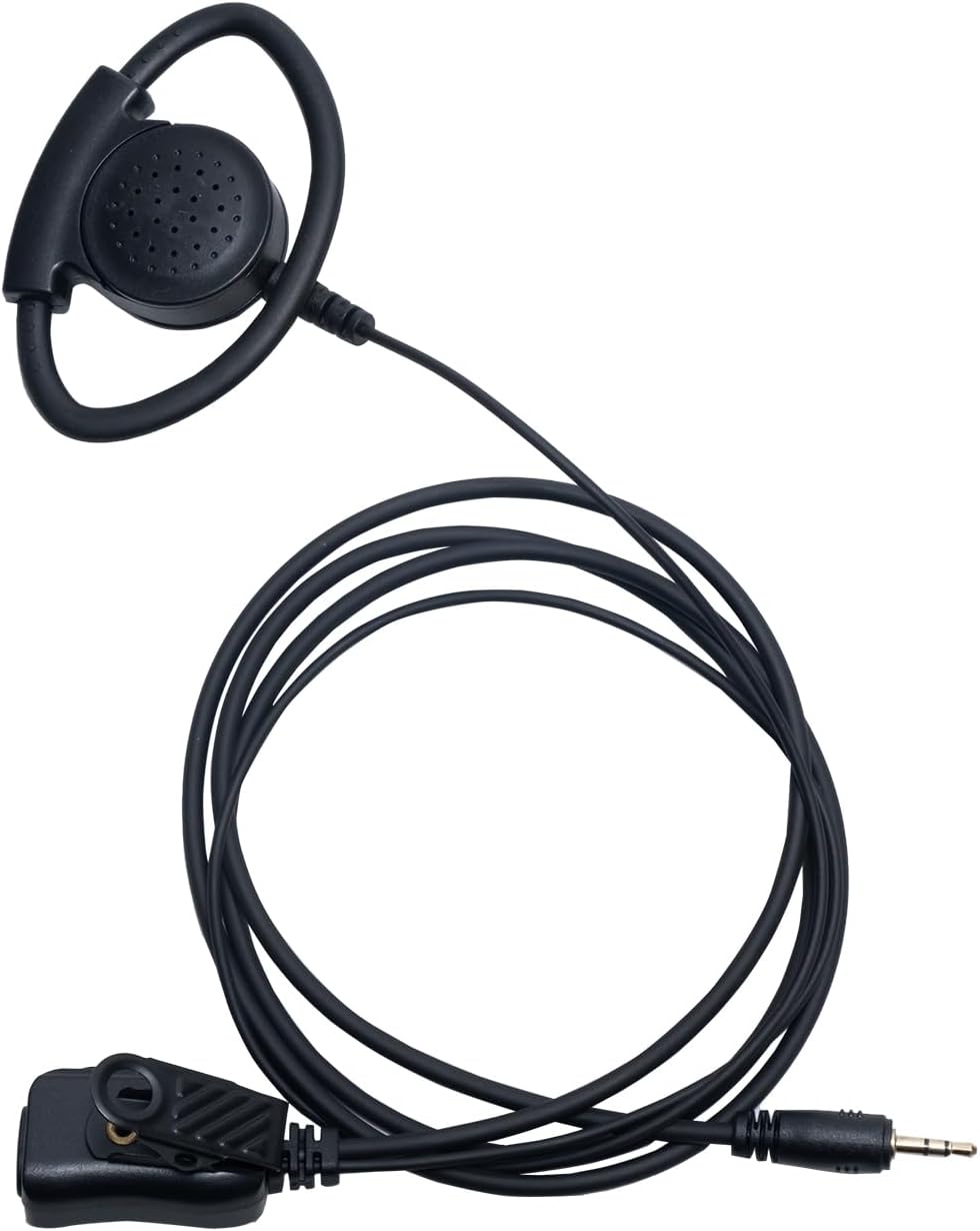 D Shape Earpiece with Mic PTT Walkie Talkie Headset Compatible with Cobra Microtalk PX650 Cxt195 PX655 ACXT145 Cx112 PX650 ACXT1035r ACXT545 RX385 RX685 Two Way Radio 10Pack