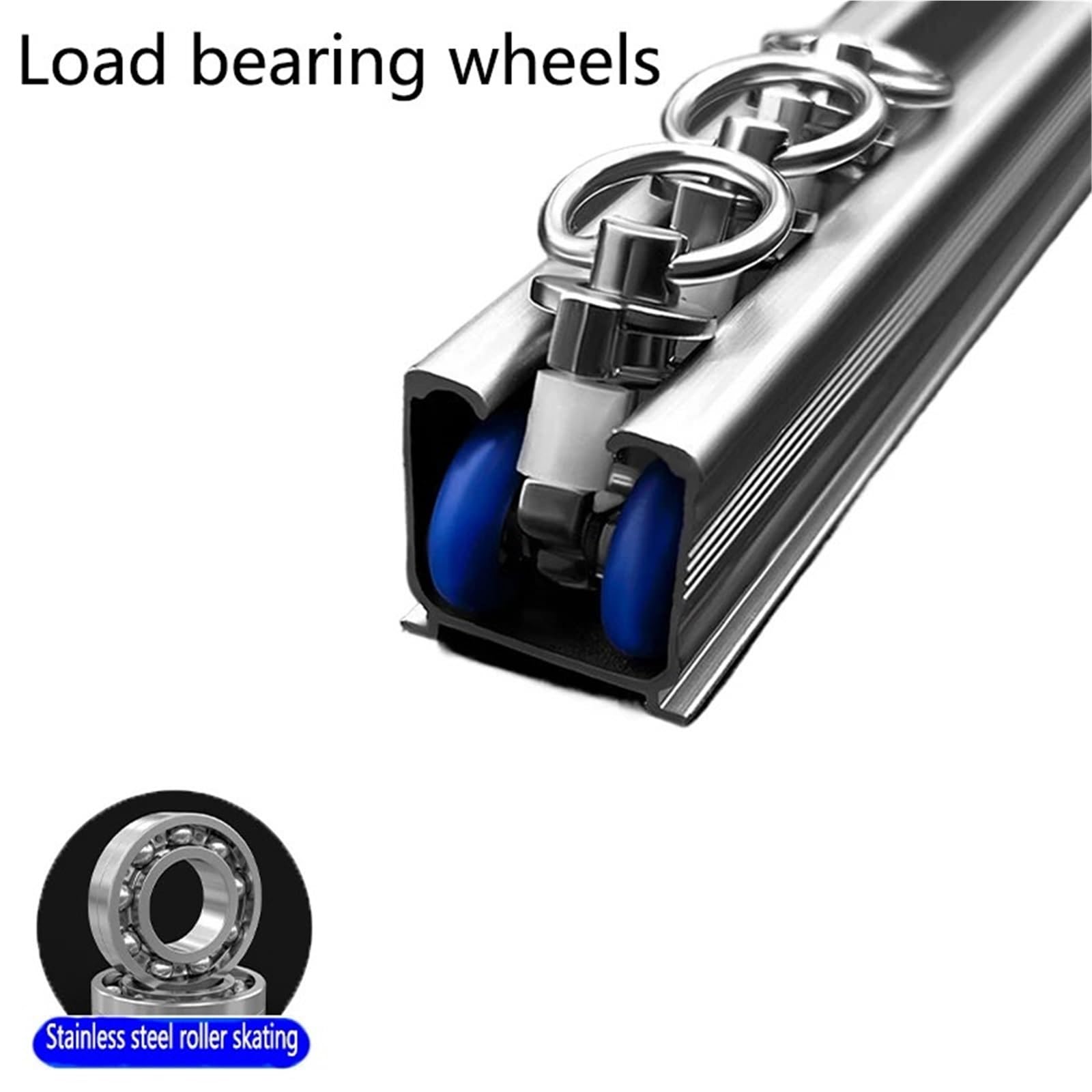Gardinenrollen 10/20 PCS von Vorhang Schienen Riemenscheiben Kunststoff Rollen Vorhang Zubehör Riemenscheiben Haken Riemenscheiben Fenster Hardware Edelstahl(20pcs)