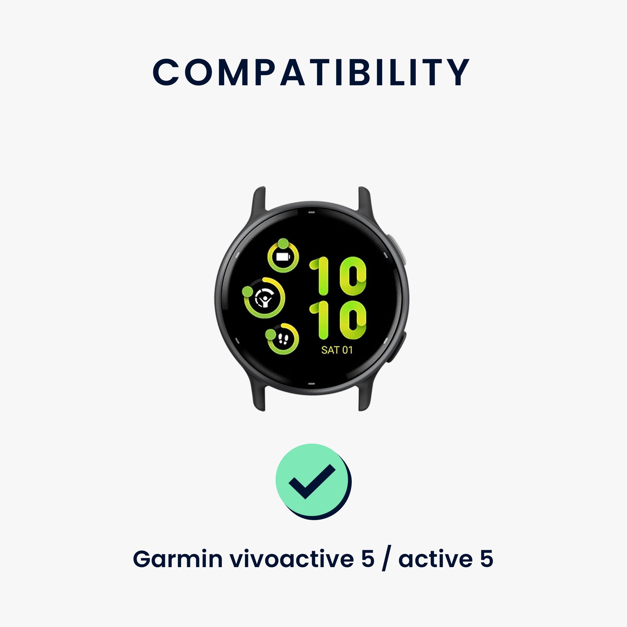 Amazon.co.jp: 2x 交換ベルト 対応: Garmin vivoactive 5 / active 5
