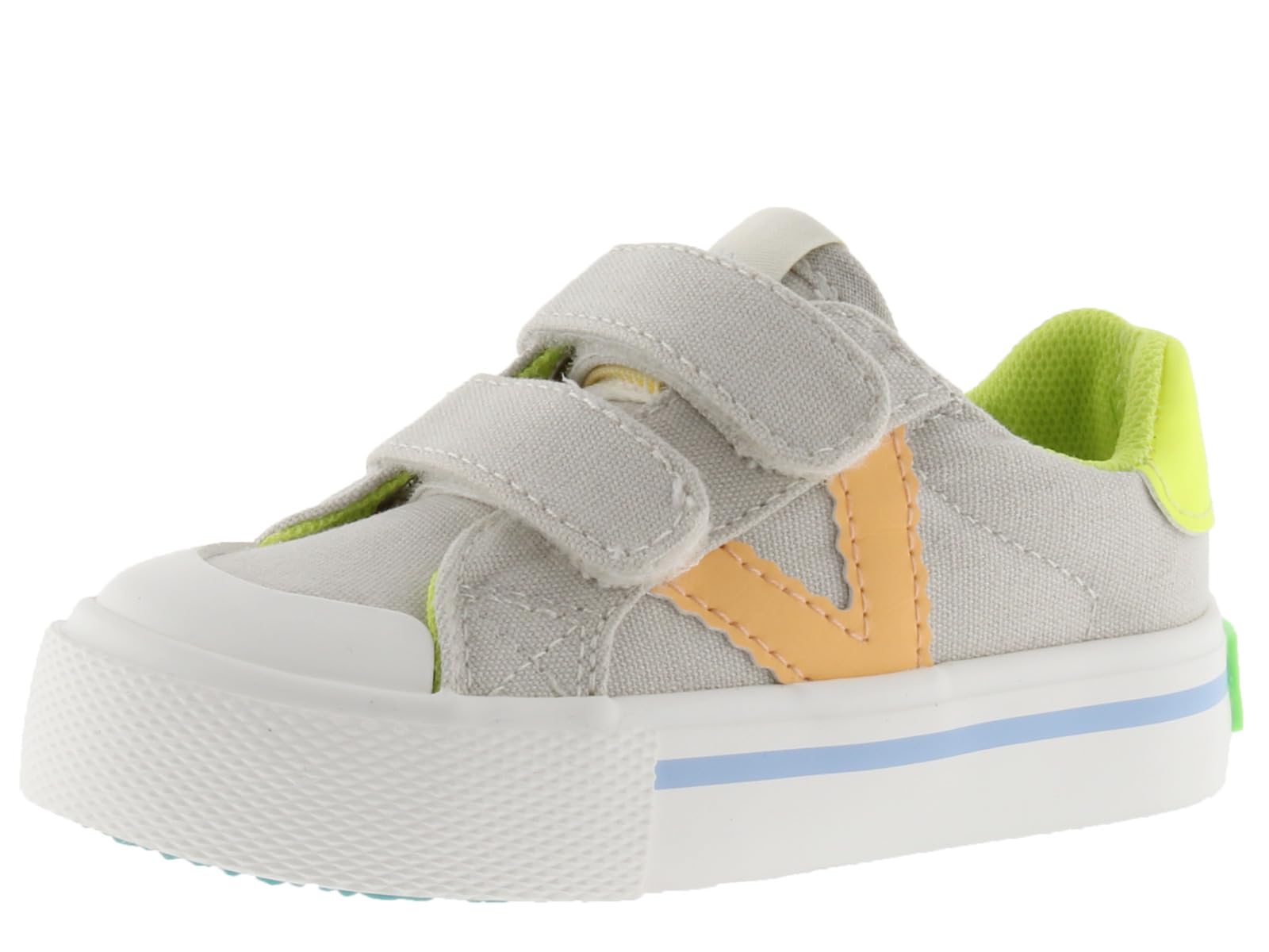 victoria Zapatillas Unisex Tribu Lona & Piezas Flúor En Contraste & Tiras Adherentes 1065195 para Niños