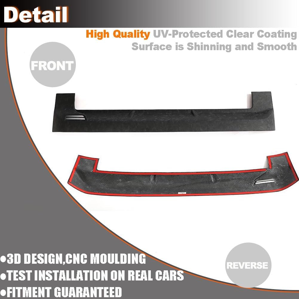 Forged Carbon Fiber Front Bumper Mesh Grille Strip Trims Cover fit for Land Rover Defender 90/110/130 Sport Utility 2-Door 4-Door 2021-2022 Car grille trim strip racing grill