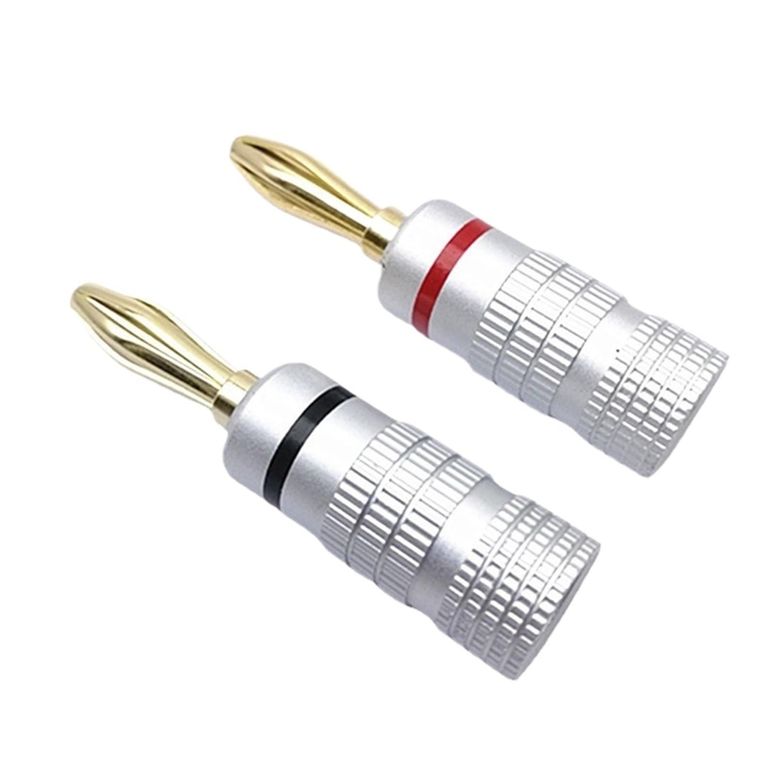 Conector banana de bloqueo de doble tornillo para solucionar fallos de audio 7