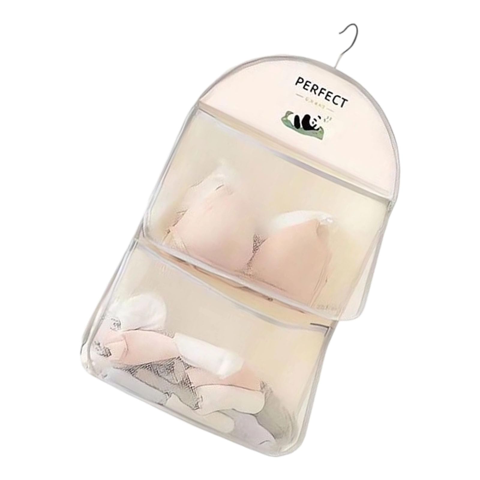 Xjdzineq Ventilated Net Laundry Planner with Clear Pouches for Undergarments Hosiery Dormitory Use Dormitory Closet Underclothes Hosiery Planner