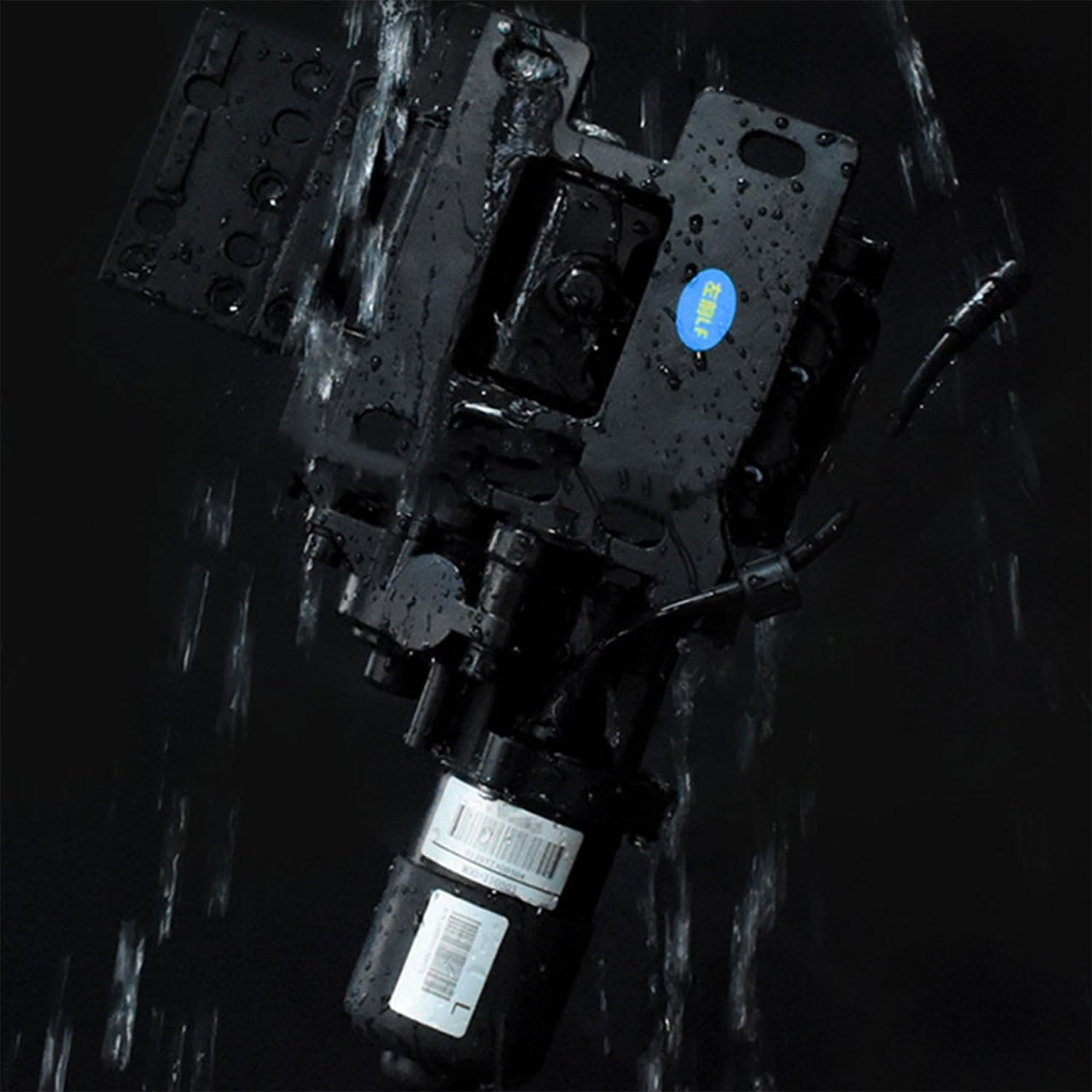 Fits 2023 2024 2025 Land Rover Defender 110 L663 Deployable Power Electric Running Boards with LED Light Strips, Aluminum Retractable Side Step Nerf Bars, Black