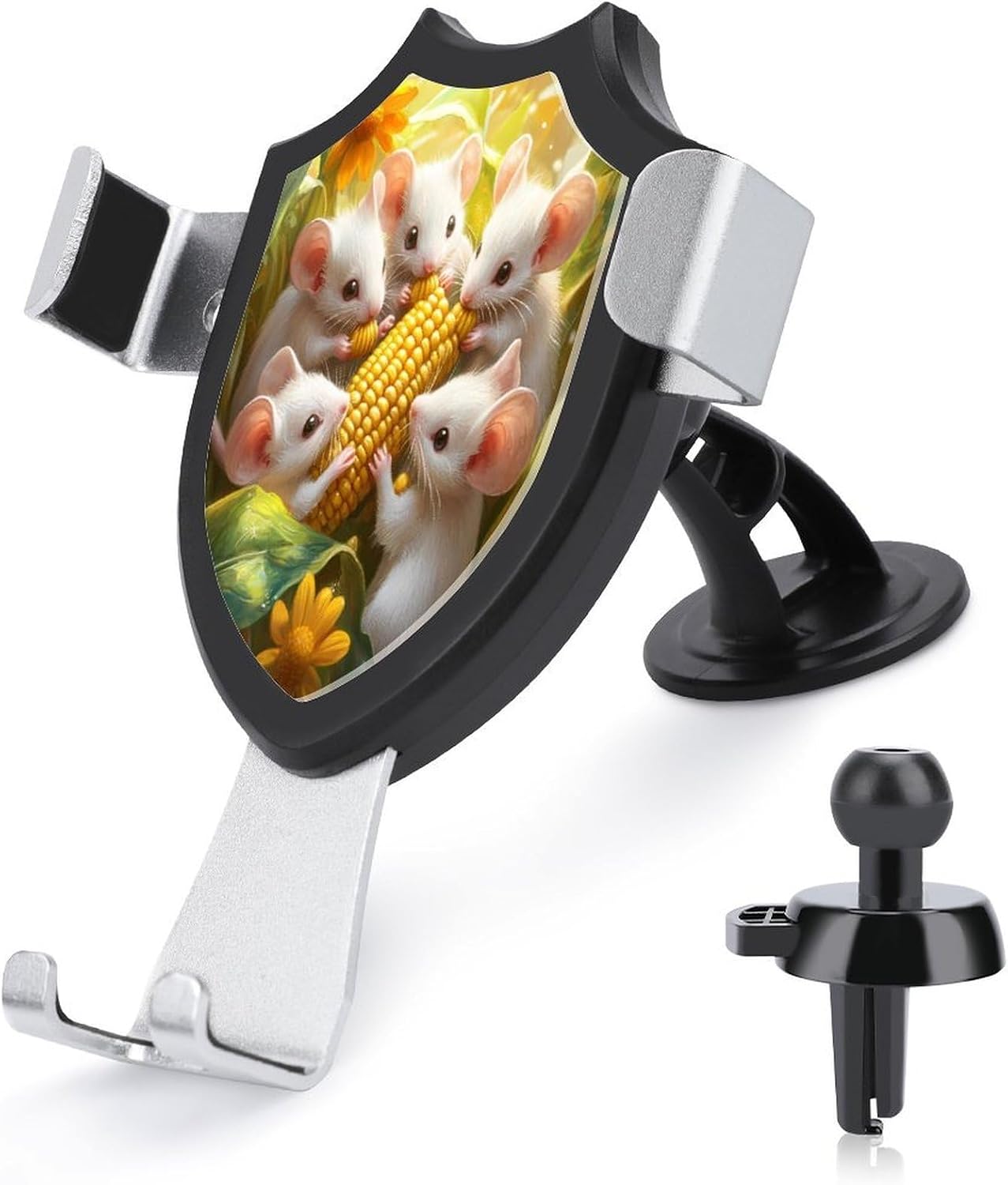 Funny Rat & Corn Phone Holder for Car Air Vent