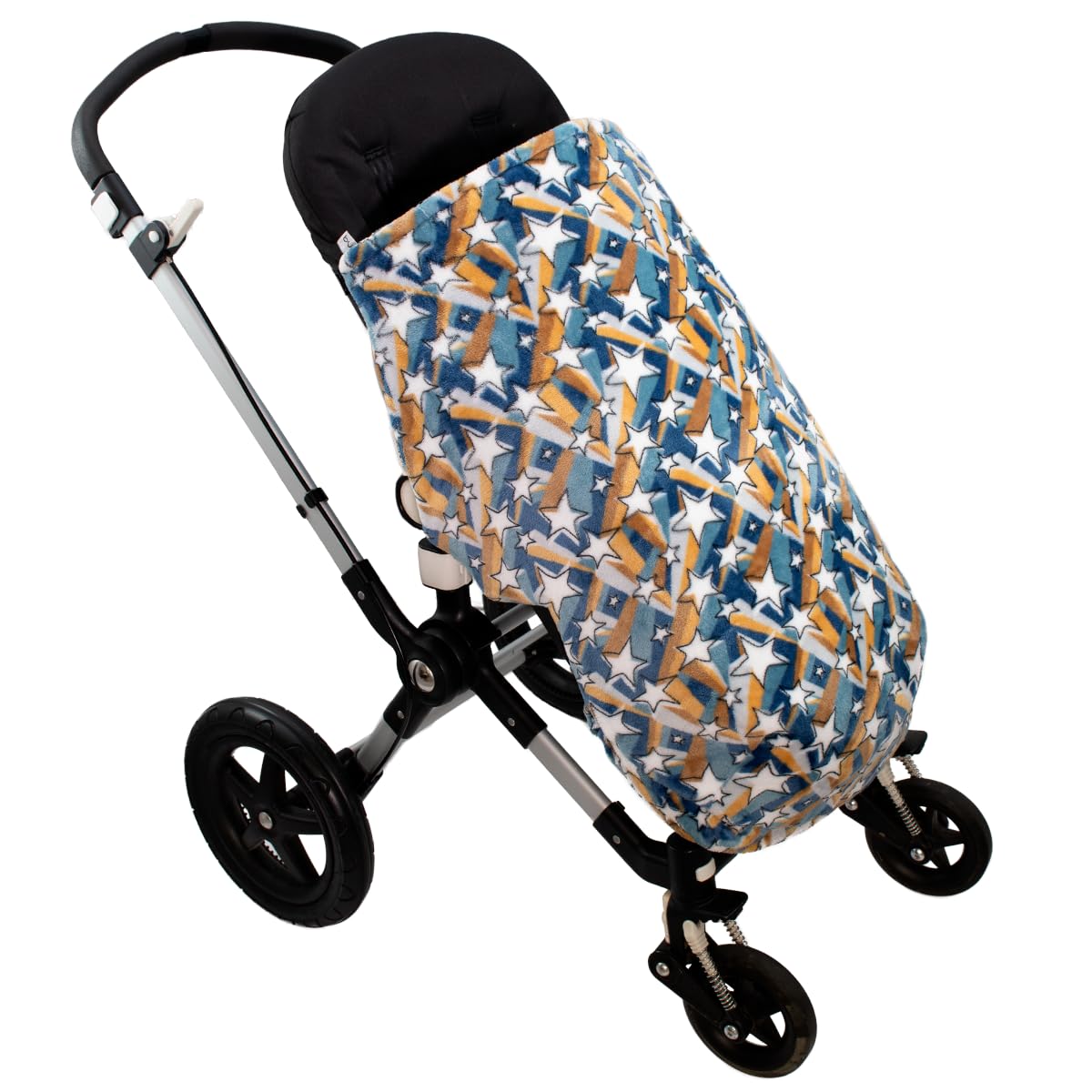 JYOKO KIDS Saco Cubrepiés de Invierno Compatible con Portabebés, Sillas de Coche y Cochecitos de Paseo | Polar Teddy Extra Suave | Hecho en España (Shooting Star, 80 Cm)
