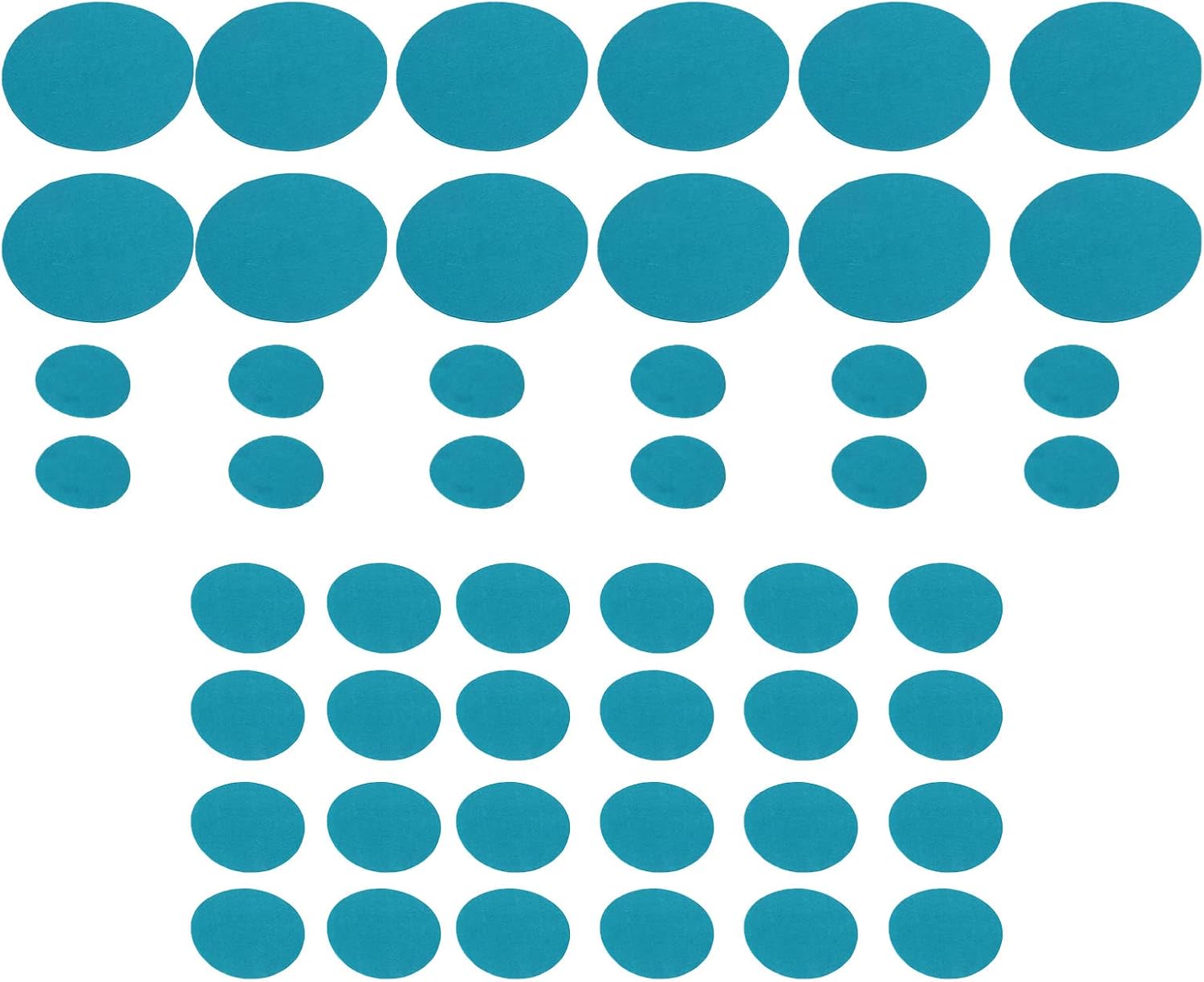 Soft Felt Plate Protectors, Set of 48 and 3 Different Size