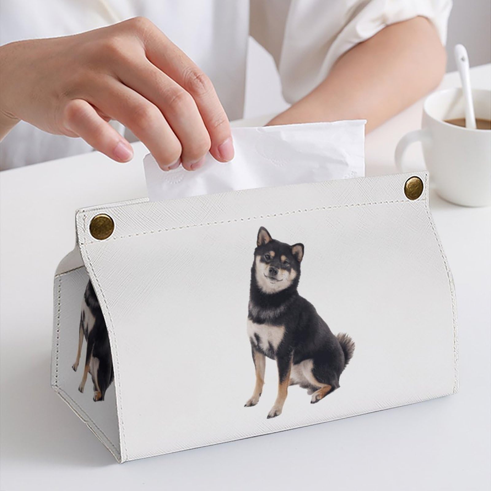 Amazon｜ティッシュケース 柴犬 黒柴 可愛い ティッシュボックス PU