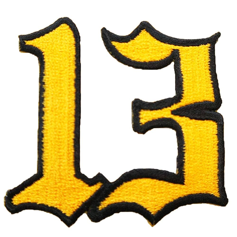 Amazon.co.jp: 刺繍アイロン ワッペン【13】パッチ 数字