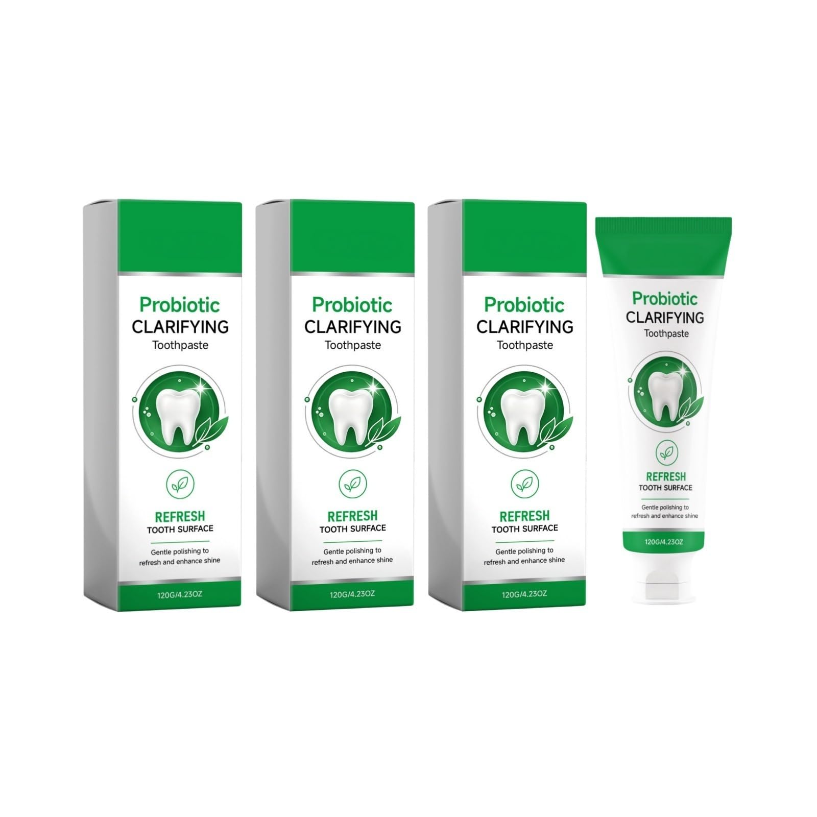 Probiotic Whitening Toothpaste, Gentle Stain Removing Mint Toothpaste