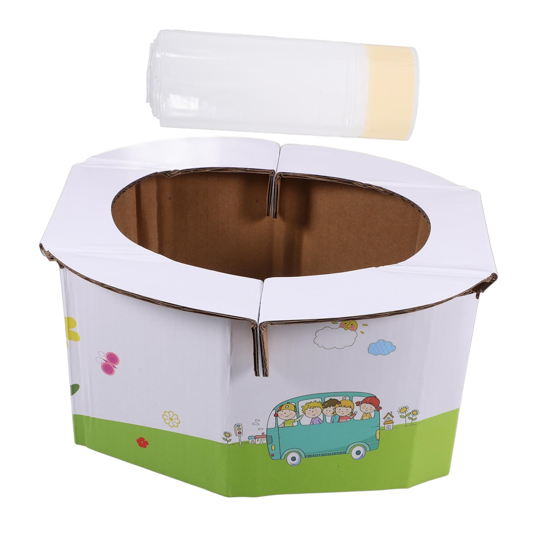 HAPINARY Toddler Potty Seat Portable Toilet for Travel Boys and Girls Potty Training with Storage Bag Safe Sturdy