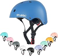 Cască pentru copii Glerc pentru bicicletă, skateboard, trotinetă, cu circumferință reglabilă, disponibilă în mai multe culori, pentru băieți și fete 1