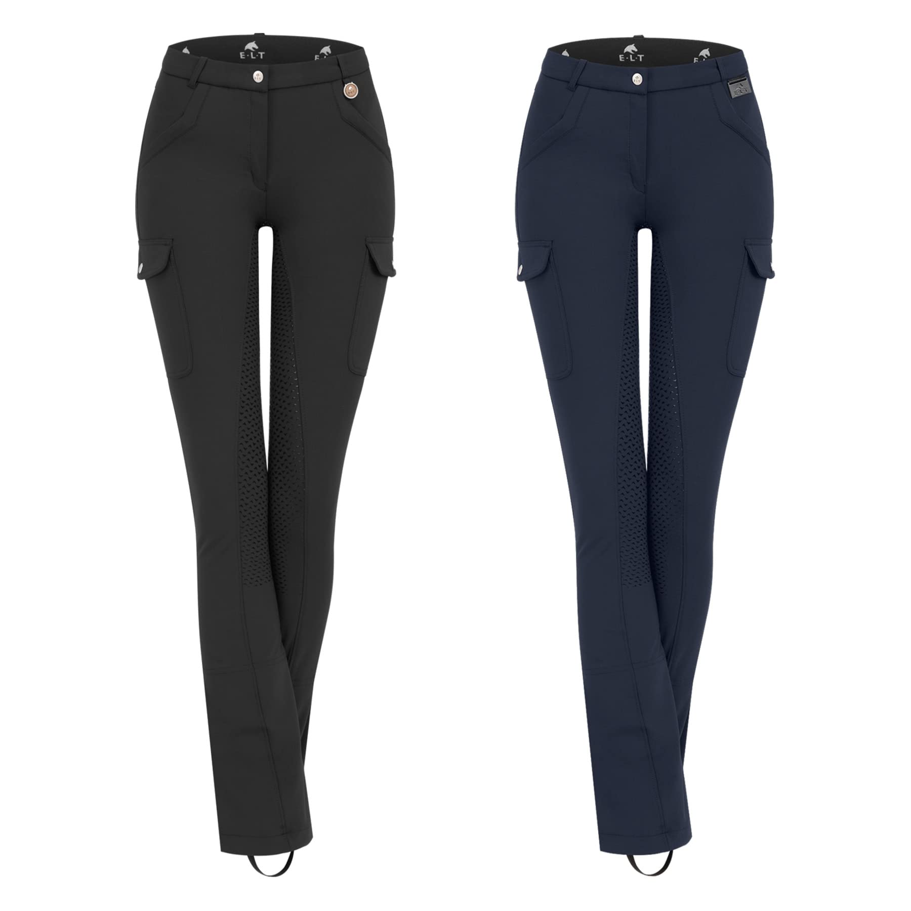 WALDHAUSEN ELT Reithose Micro Jodhpur Cargo Silikon, 46, schwarz