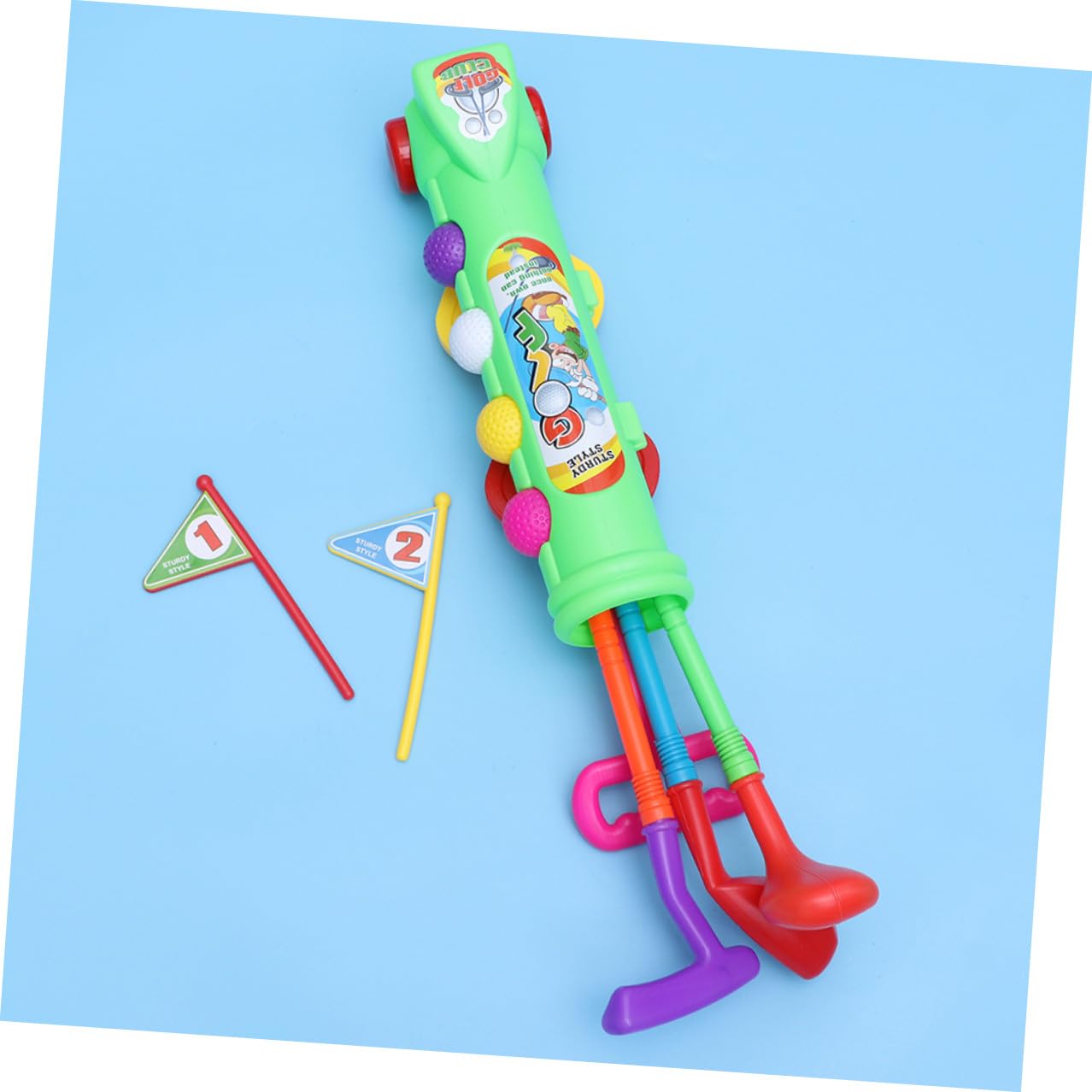 Hohopeti 2 set Giochi da Golf in Plastica per Adulti Gioco Sportivo Educativo per Divertimento Indoor e Outdoor Attività Genitore-figlio per Sviluppo Motorio e Creatività Giocattolo