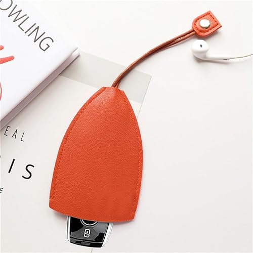 Miniatura 9 de Funda para llaves de automóvil, 2 bolsas creativas extraíbles para llavero, de piel sintética, gancho protector de gran capacidad para llaves (rosa)