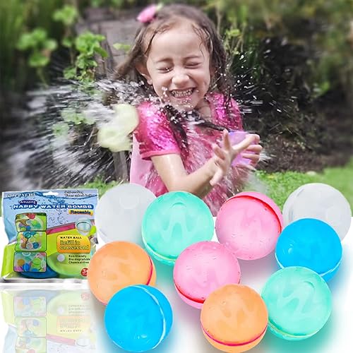 Miniatura 1 de Globos de agua reutilizables para niños y adultos bola de agua de gel de sílice de llenado rápido apertura de impacto fiesta de chapoteo de verano