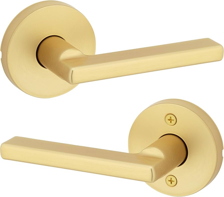 Kwikset Halifax Interior Passage Door Handle, Lever for Closet and