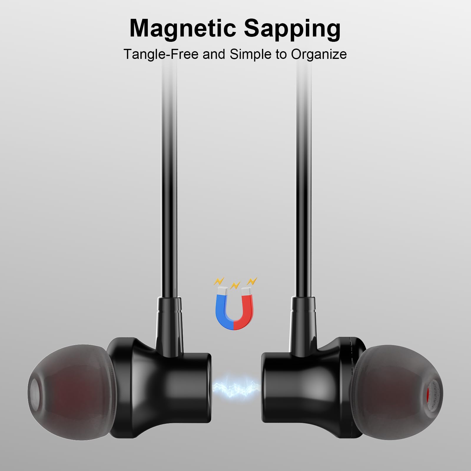 Cuffie con cavo USB C per iPhone 17 16 15 Auricolari magnetici di tipo C con microfono Hi-Fi Nylon intrecciato senza grovigli Auricolari USBC per Samsung S26 S25 per Google Pixel 10 per iPad/MacBook