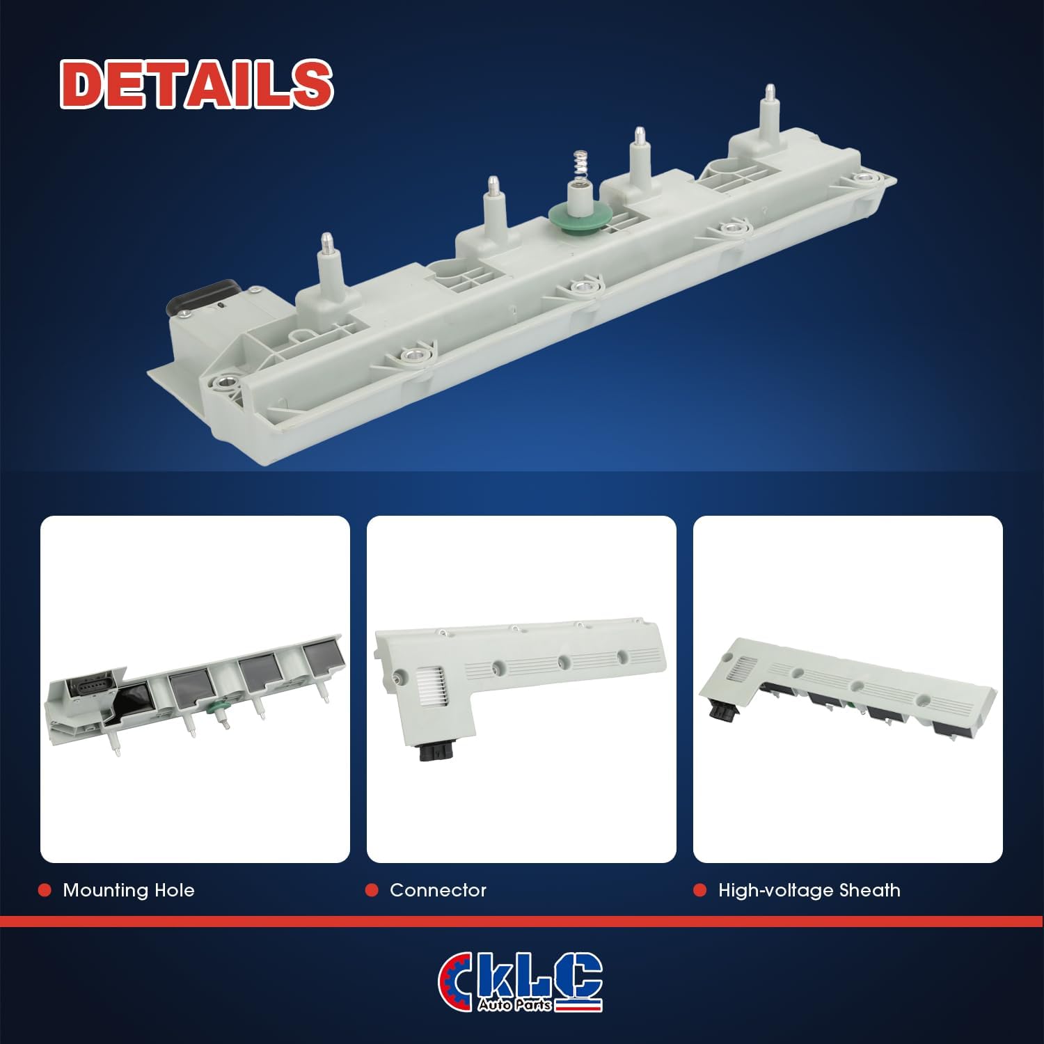 KLC Ignition Coil Driver Side Left LH Compatible with Cadillac 2000 2001 2002 2003 DeVille Eldorado Seville Oldsmobile Aurora V8 1104076 10458421 D589 GN10110 GN10110-11B1 5C1067 C1246 JM5505 UF266