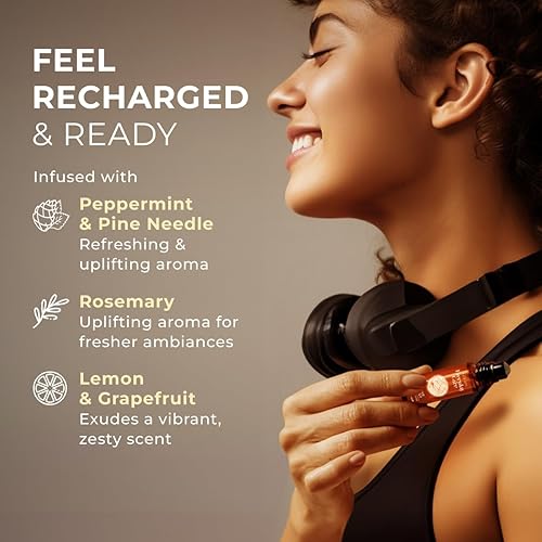 Miniatura 2 de Gya Labs Aceite esencial Roll On Active Energy, mezclado con limón energizante, aceite de menta refrescante y más, aceites de aromaterapia 100%