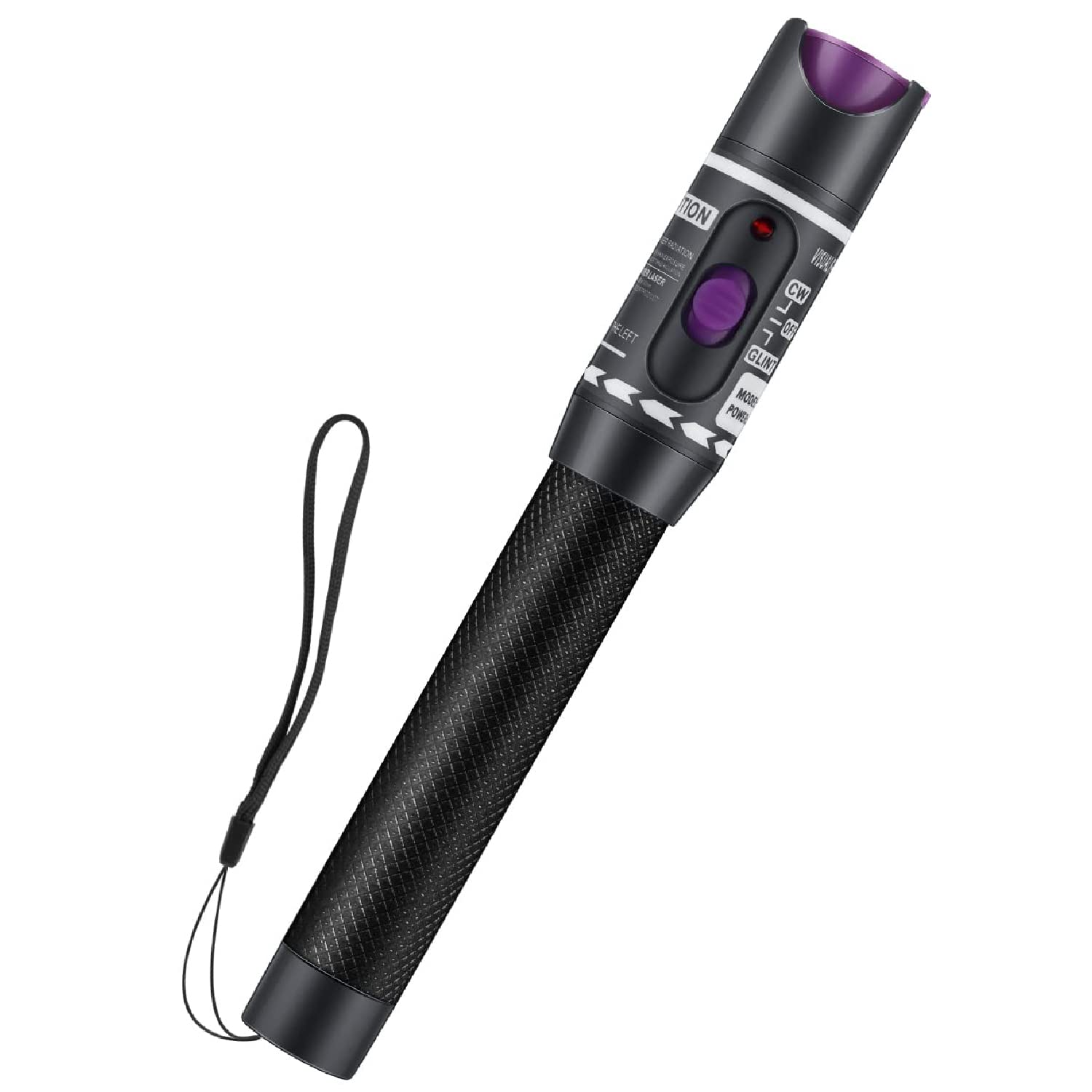 SANMUGEED Fiber Visual Fault Locator 30mW 30KM, VFL Fiber Optic Cable Tester Meter, Red Light Pen Tester Adapt LC/FC/SC/ST Interface, Fiber Network Cable Test Kit Fiber Light Source Testers