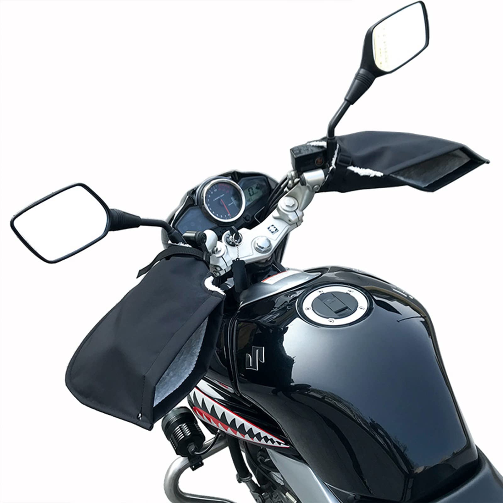 Éclairage Plaque Minéralogique LED Moto - Support Flexible Universel Noir Phil Trade