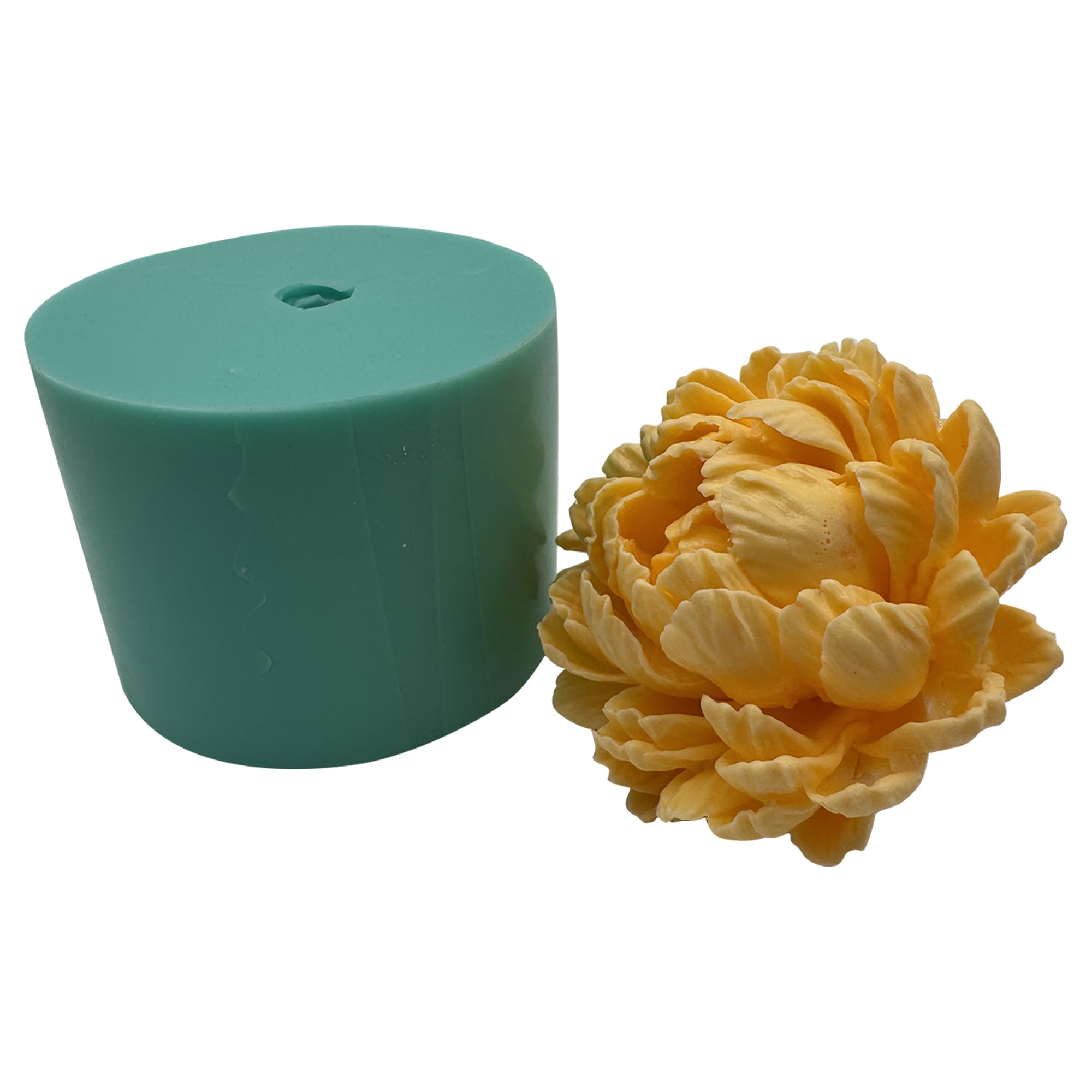 GreatMold - Molde de resina epoxi para jabón, diseño de rosas en 3D, para decoración de tartas, manualidades (3Dflower-03)