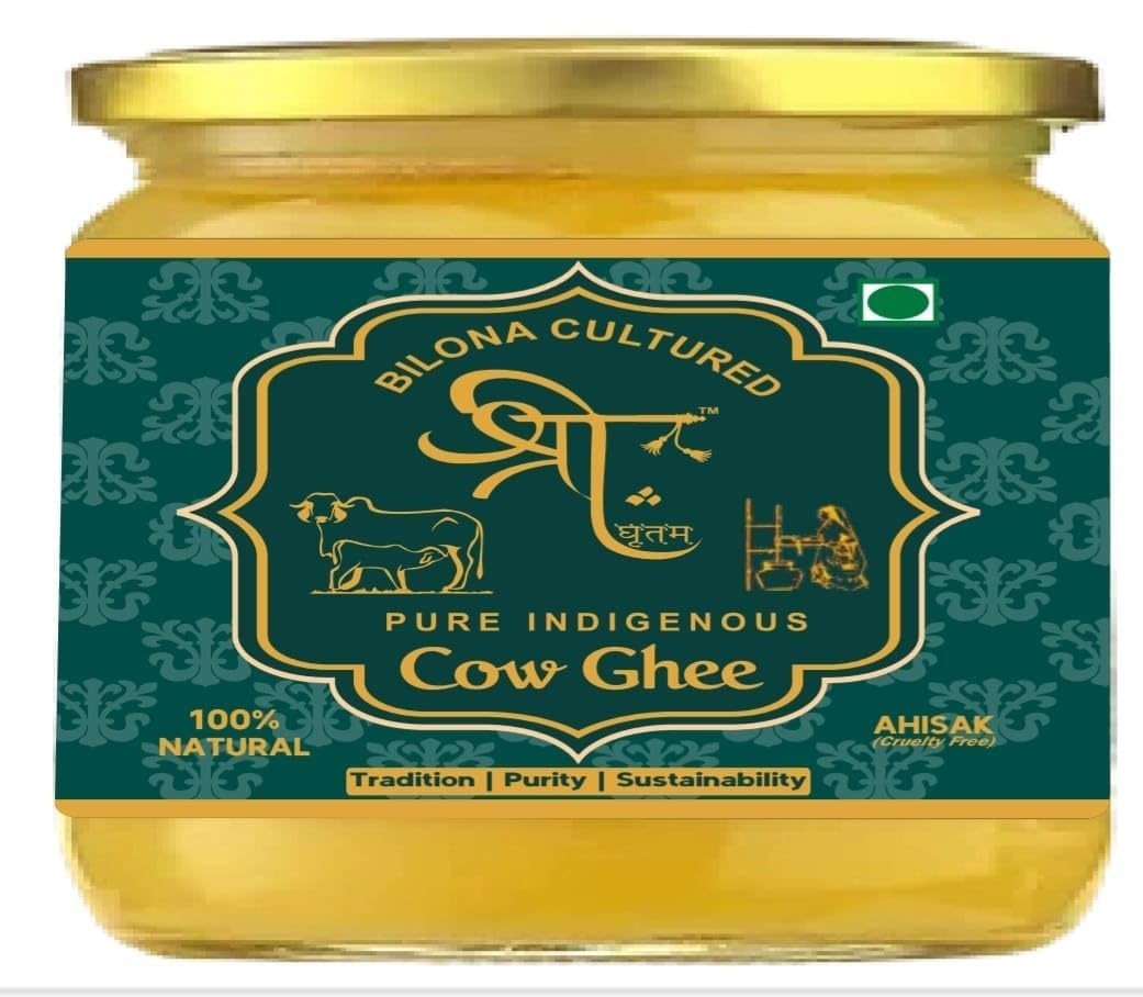 Organic A2 Pure Indigenous Cow Desi Ghee | Traditional and Labor-Intensive Process (Bilona) Cow Desi Ghee - 250 ml