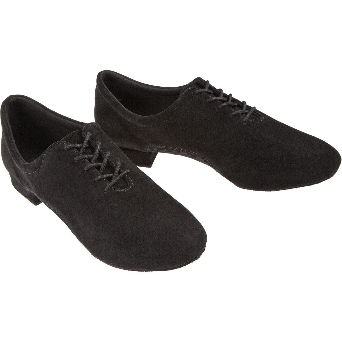 Diamant Herren Tanzschuhe 163-222-577 - Veloursleder/Mesh Schwarz - 2 cm Standard - Made in Germany