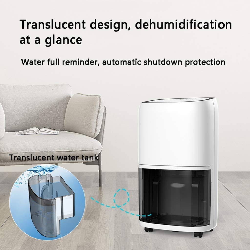 Deumidificatore Piccolo da 5,5 L per 2100 Piedi Cubi 260 Piedi Quadrati Portatile E Compatto Silenzioso per Casa, Camera da Letto,