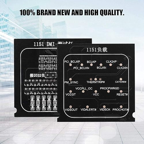 Miniatura 5 de Probador de placa base de computadora, placa de carga 2 en 1, tarjeta de diagnóstico BGA CPU 1151, indicador LED, probador de placa base de enchufe