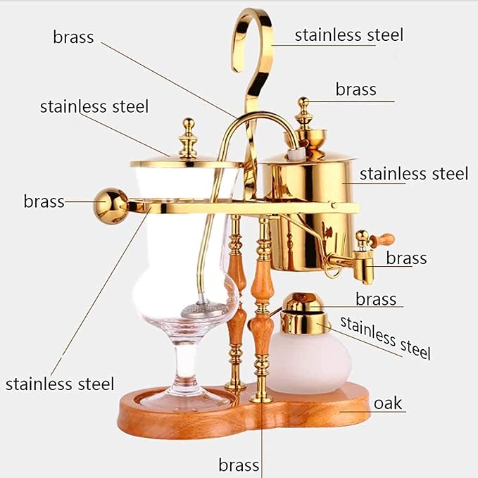 Cafetera Siphon Set Ajustable Temperatura Mano, Verde miniatura 4