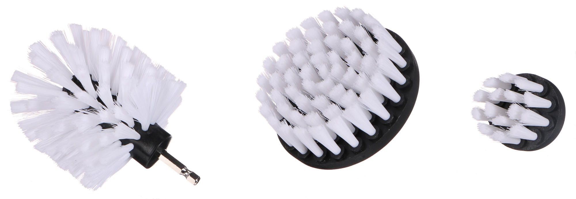 CAR DETAILING DRILL BRUSH 3 SOFT | Zestaw miękkich szczotek na wiertarkę do czyszczenia samochodu | 3 sztuki
