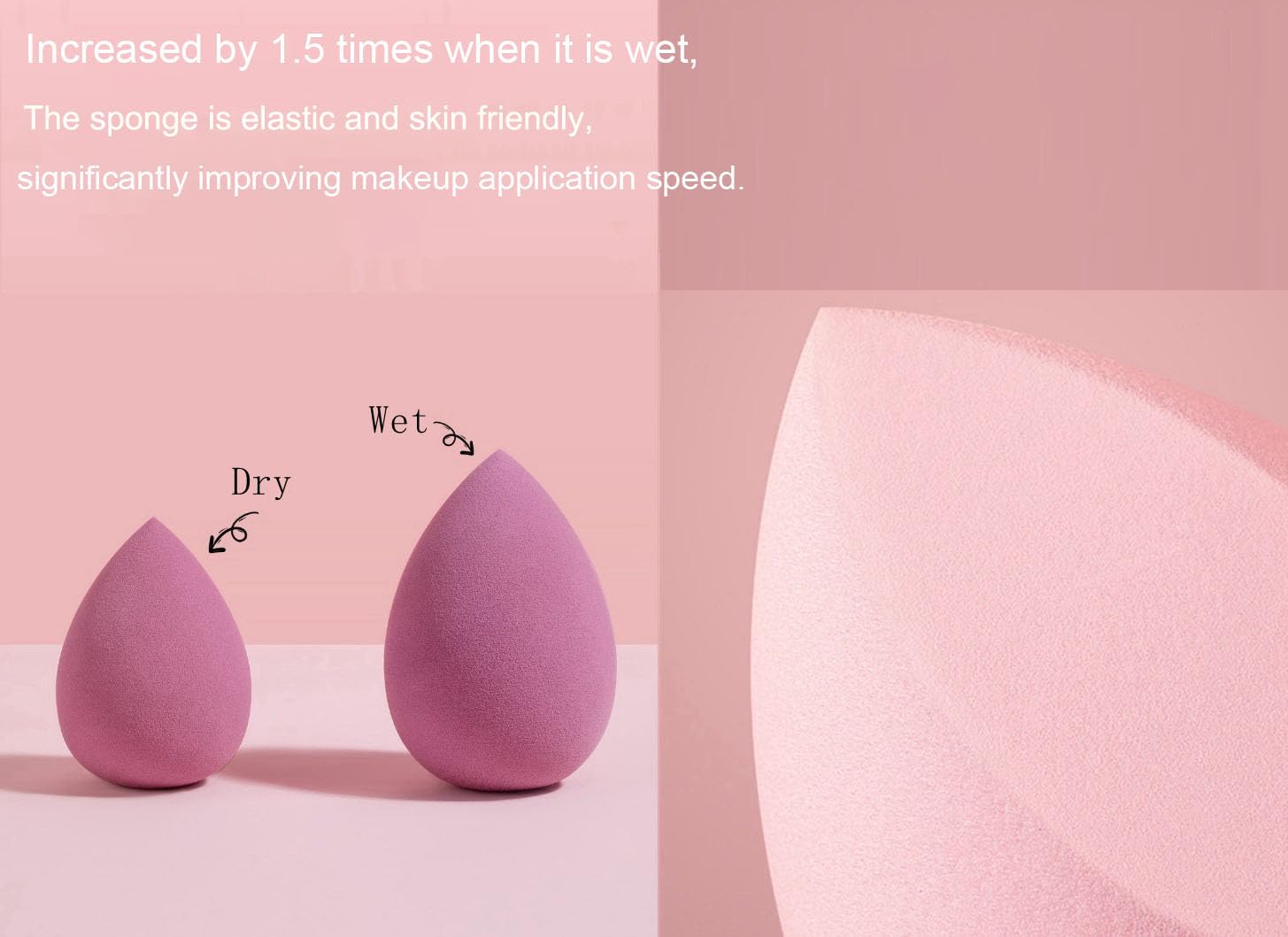Stianiiile Make-up-Schwamm 4er-Set, latexfrei, Blender Beauty für Flüssigkeit, Creme und Puder, weich und flexibel, Wonder Blender, Beauty Sponges, Super Soft Wonder Beauty Cosmetic