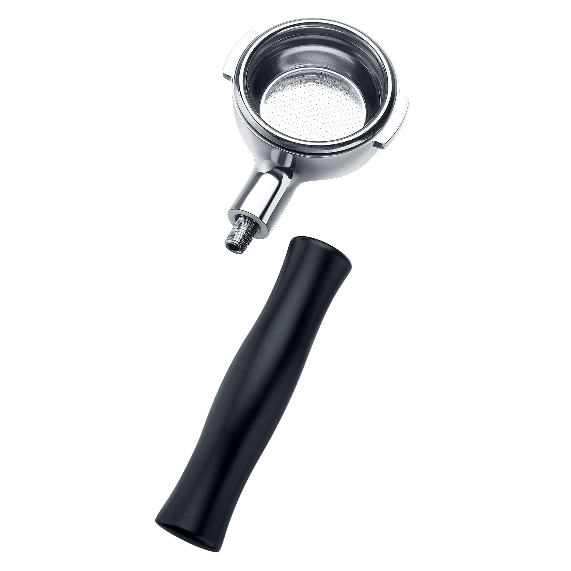 Normcore Portafiltro de 58 mm para cabezal de grupo E61, compatible con Lelit, Flair 58, Ascaso, Profitec, ECM, Rocket y más, con cesta de filtro de 2 tazas y mango de aluminio