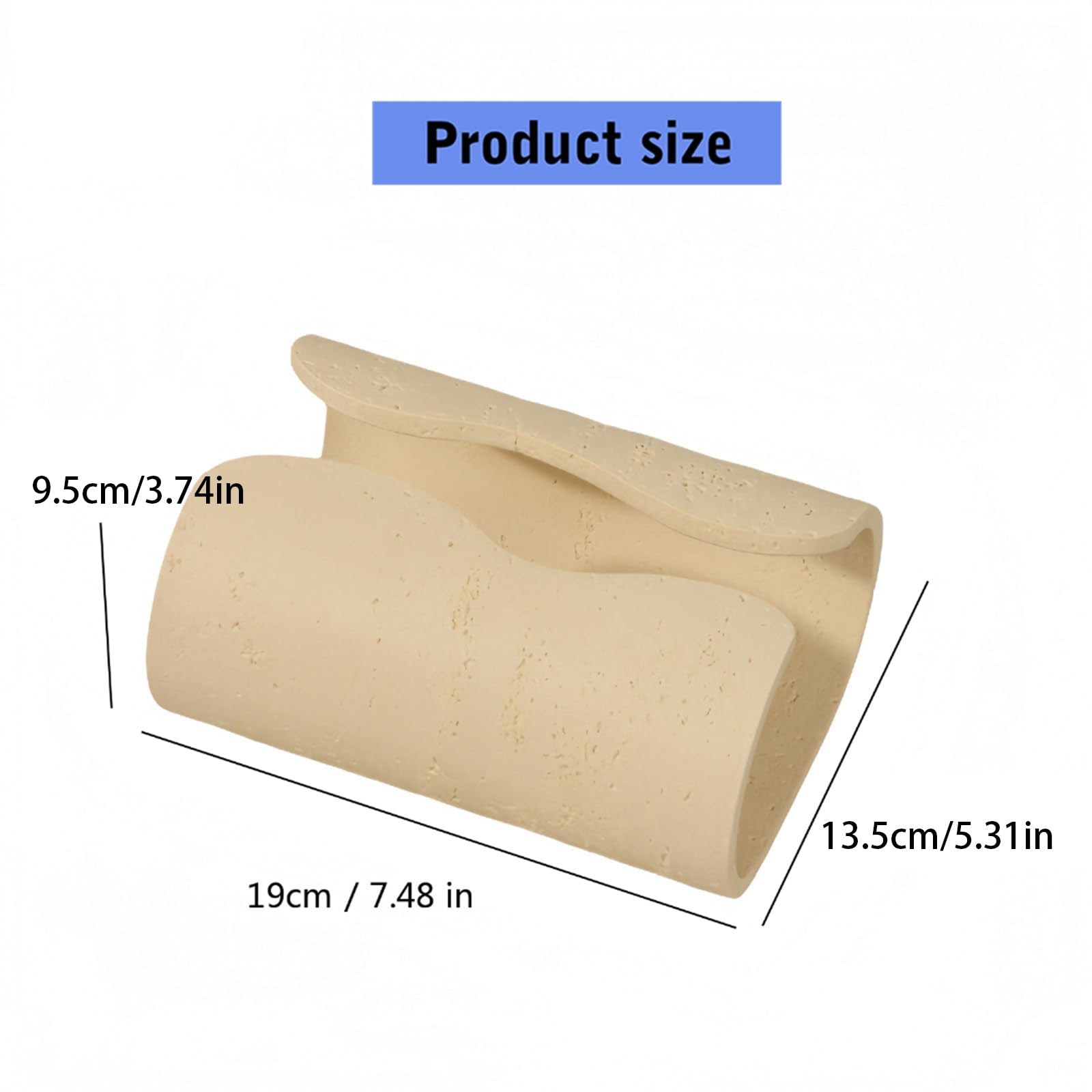 Tissu en résine de Pierre Naturelle de Styles, Beige, D