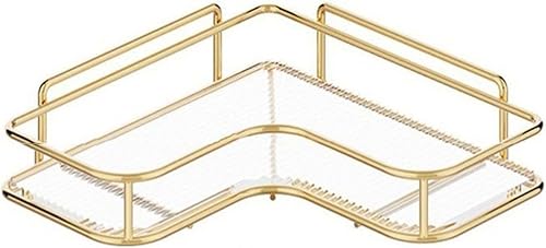 Organizador de esquina para mostrador de baño, estante de almacenamiento duradero y conveniente que ahorra espacio, estante organizador de esquina