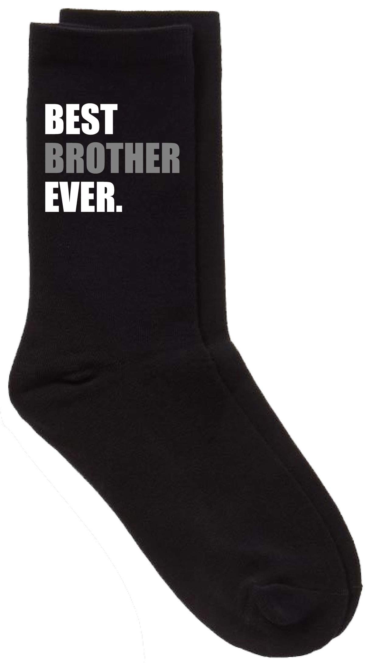 60 Second Makeover Limited Best Brother Ever V2 Black Calf Socks Fathers Day Birthday Christmas Mens Present