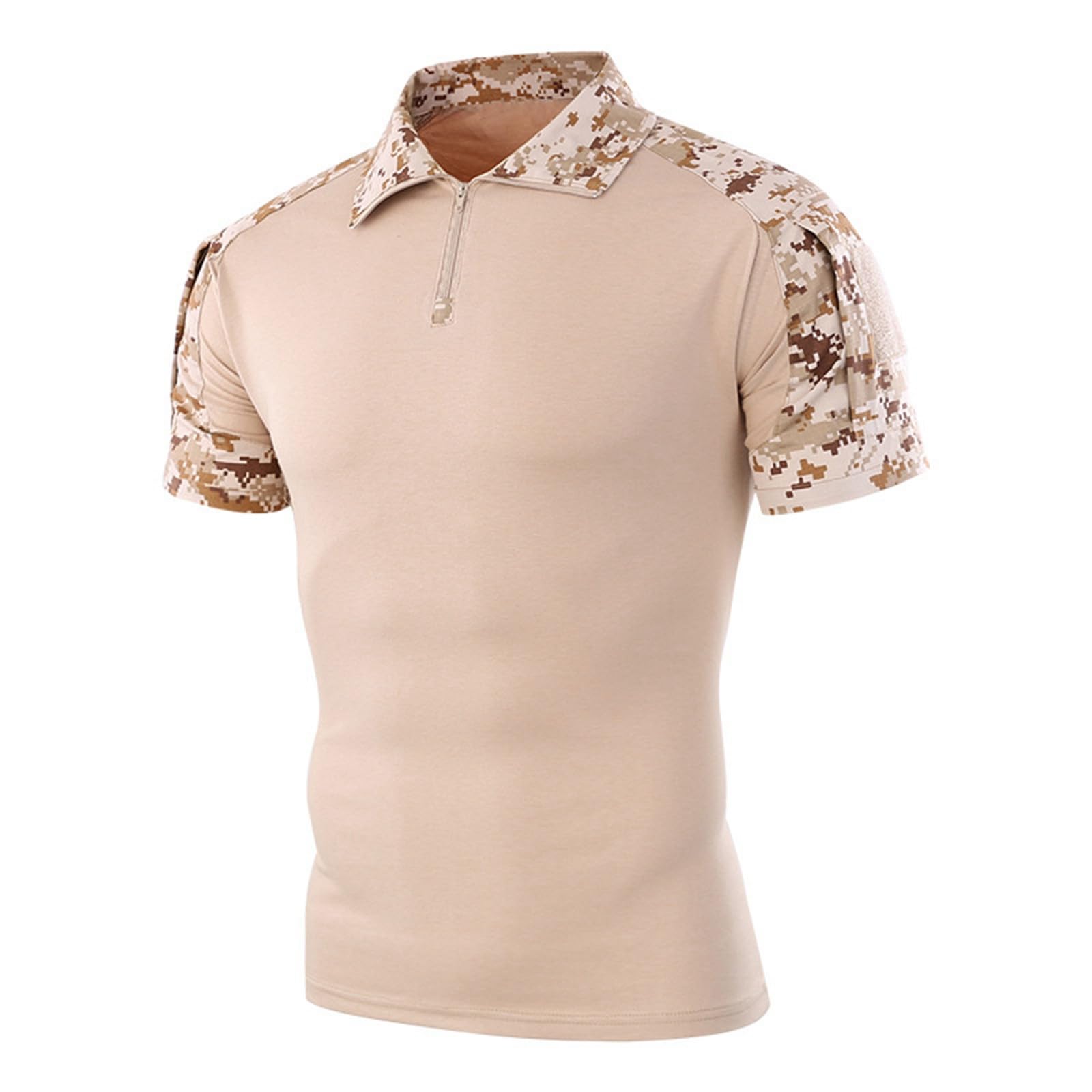 Polo militar de camuflaje para hombre, camiseta de entrenamiento del ejército, patchwork, camiseta táctica, caza, ropa Henley, camiseta para exteriores, camiseta deportiva transpirable