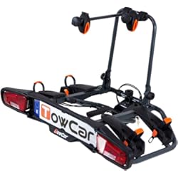 Portabicicletas Ufo 3 towcar TCTR002 TR2 Portabicicletas, Negro/Naranja, 100x65x24