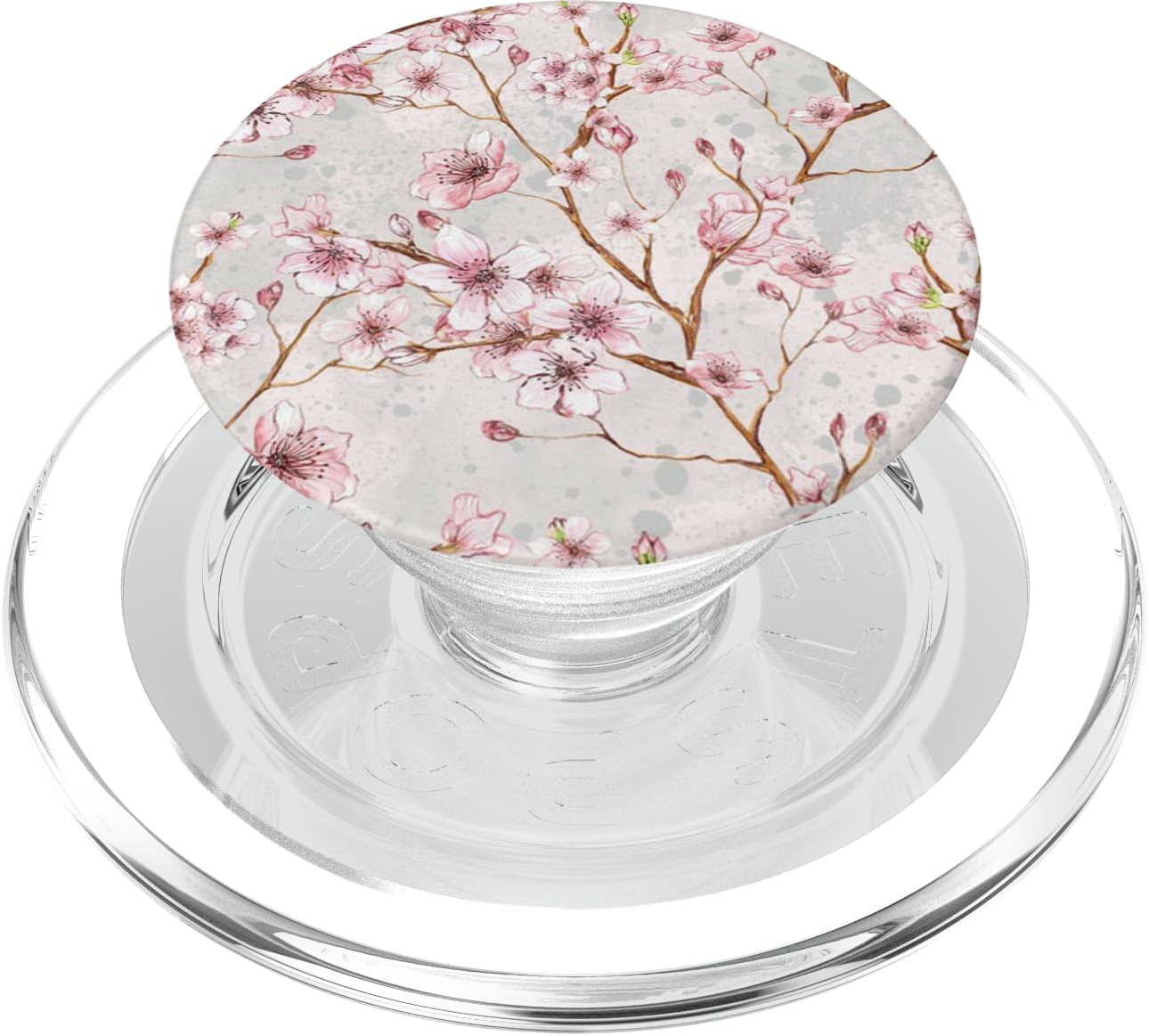 Soft Pink Cherry Blossom Pattern PopSockets PopGrip for MagSafe