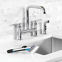 Vista 6 de OXO Cepillo dispensador de jabón de acero de 10 pulgadas