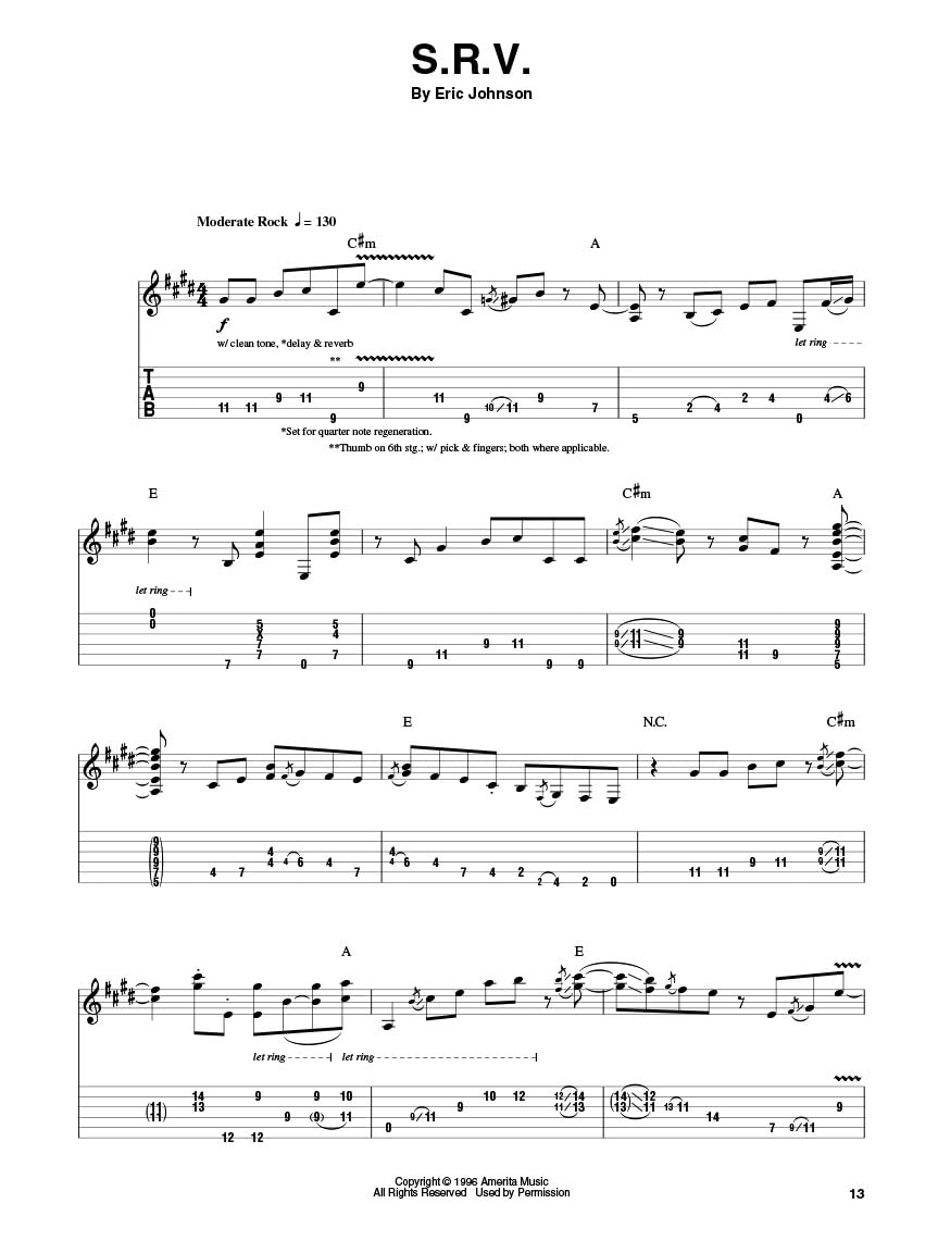 Eric Johnson Guitar Play-Along Volume 118 Book/Online Audio (Hal Leonard Guitar Play-Along)