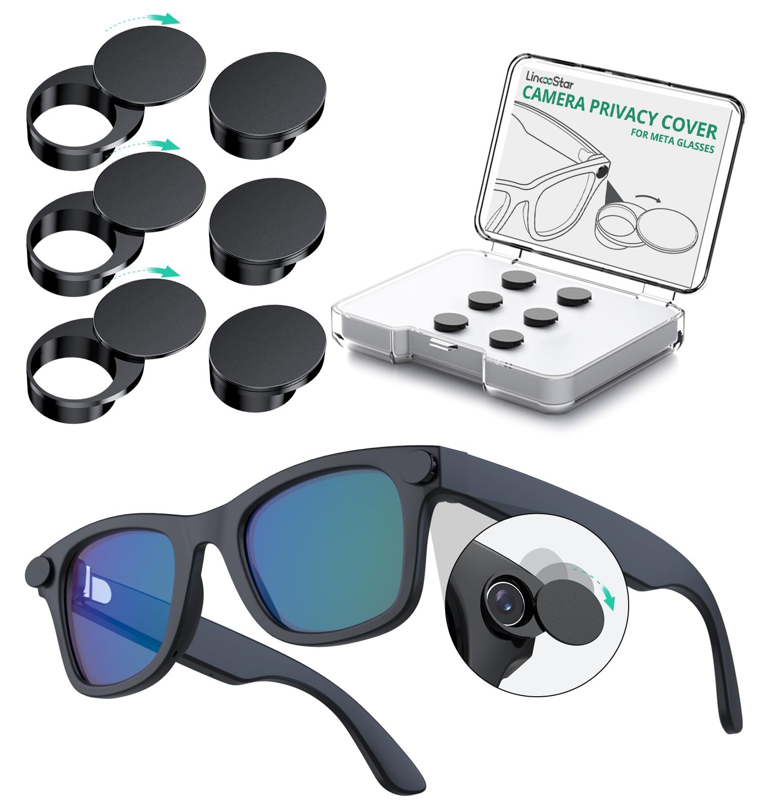 HanCenDa Camera Cover for Meta Glasses