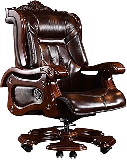 GY-C Silla de jefe, silla de cuero para computadora Silla ejecutiva para el hogar Business 145 ¡ã Reclinable Masaje de elevación Silla de oficina Silla giratoria Reclinable Asiento ajusta