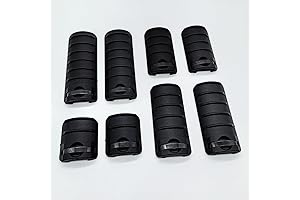 Lightweight Ergonomic MLOK Rail Covers Rubber Texture for Enhanced Grip