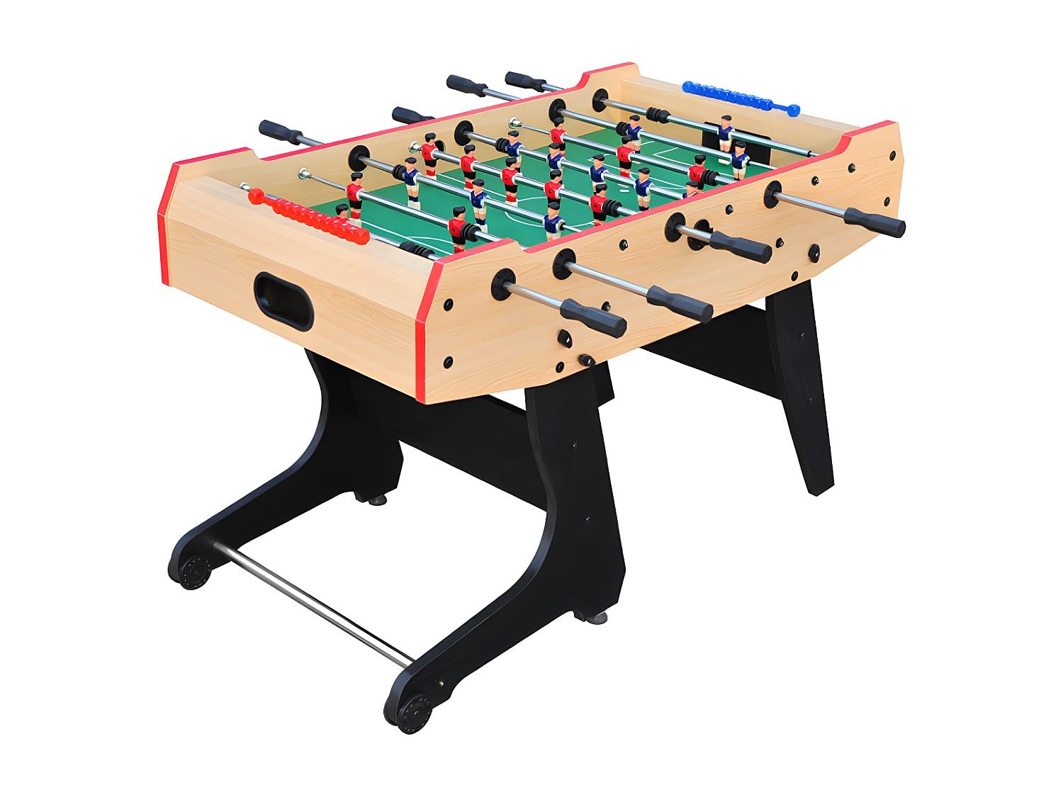 Vente-​unique - Futbolín Stadium - L 137cm x A 74.5cm x H 86cm - MDF - Color Natural Claro