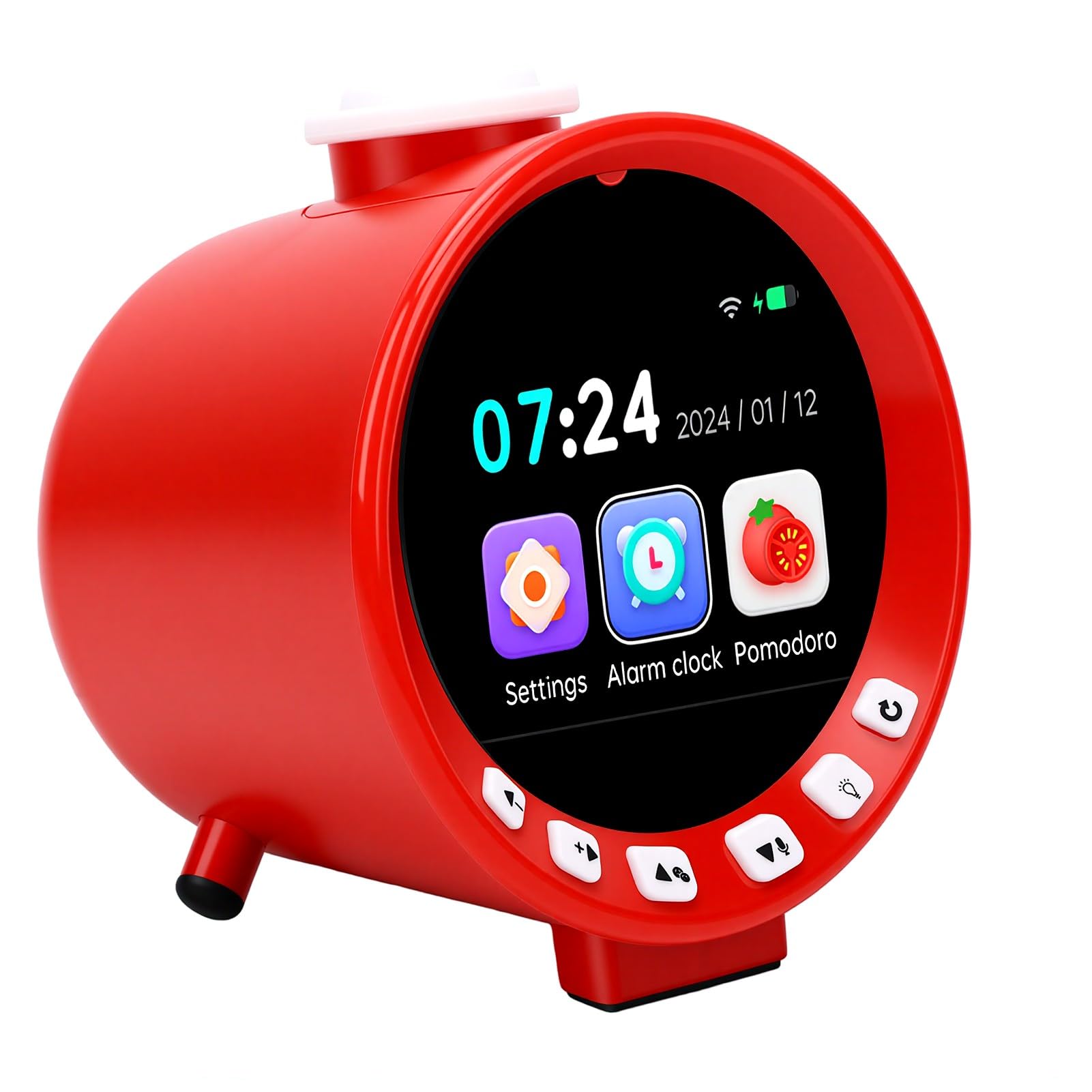 Reloj Despertador Infantil con IA, Diseño Moderno y Compacto para una Gestión Precisa del Tiempo y Productividad, 11x11,5x10cm