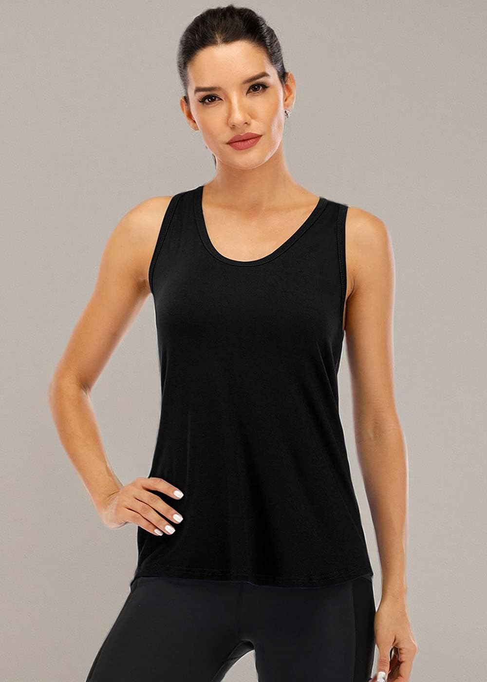ICTIVE Workout Tank Tops for Women Sleeveless Yoga Shirts for Women Mesh Racerback Muscle Tank Tops - Image 3